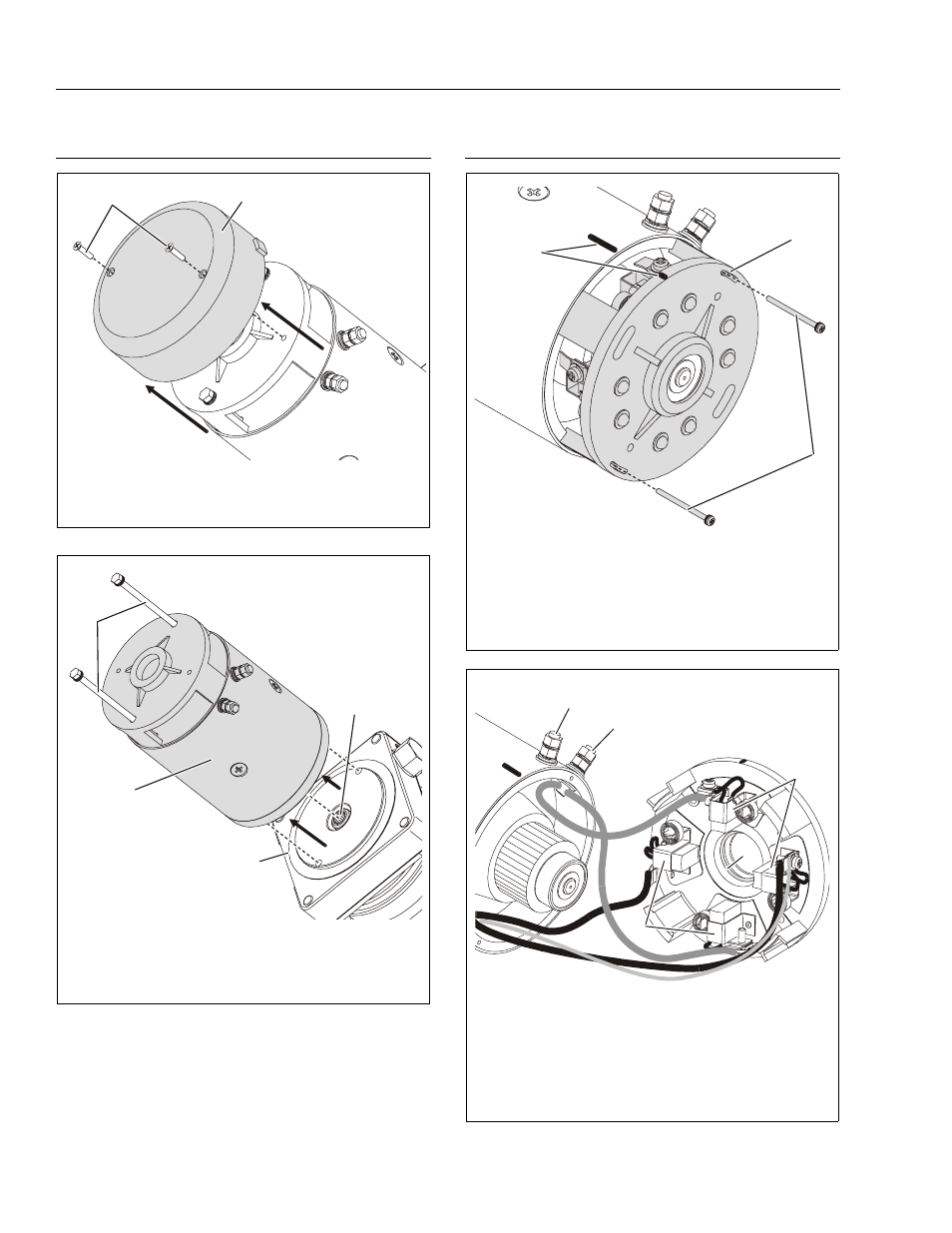 Motor cap/motor installation, Motor brush installation | JLG DVSP Series Service Manual User Manual | Page 80 / 164
