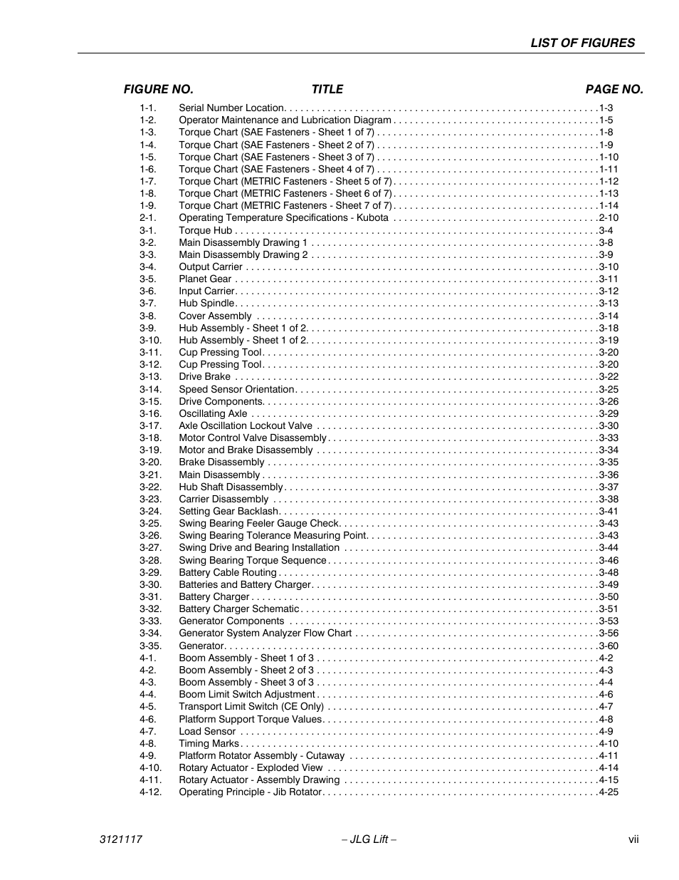 JLG M600 ANSI Service Manual User Manual | Page 11 / 222