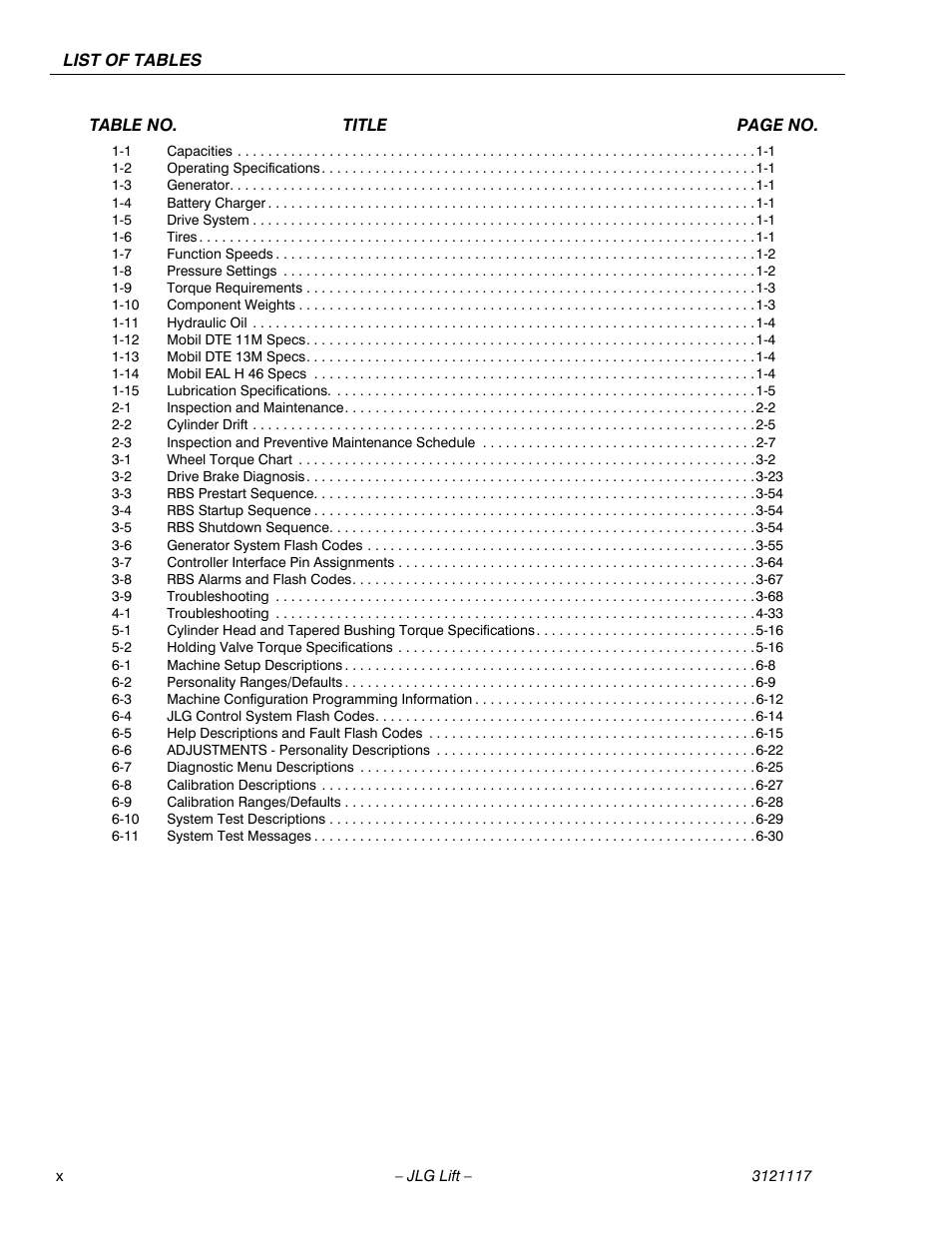 JLG M600 ANSI Service Manual User Manual | Page 14 / 222