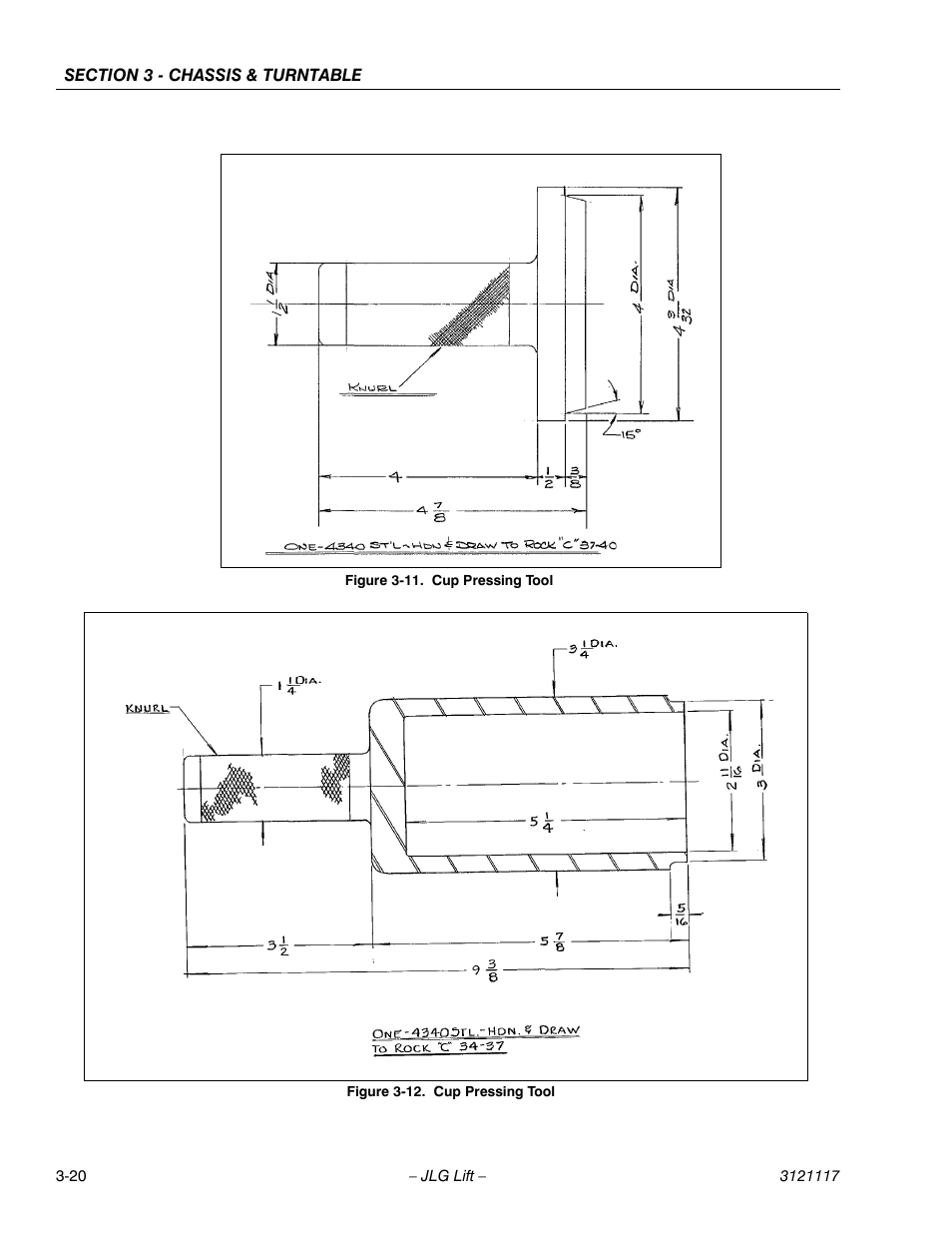 Cup pressing tool -20 | JLG M600 ANSI Service Manual User Manual | Page 58 / 222