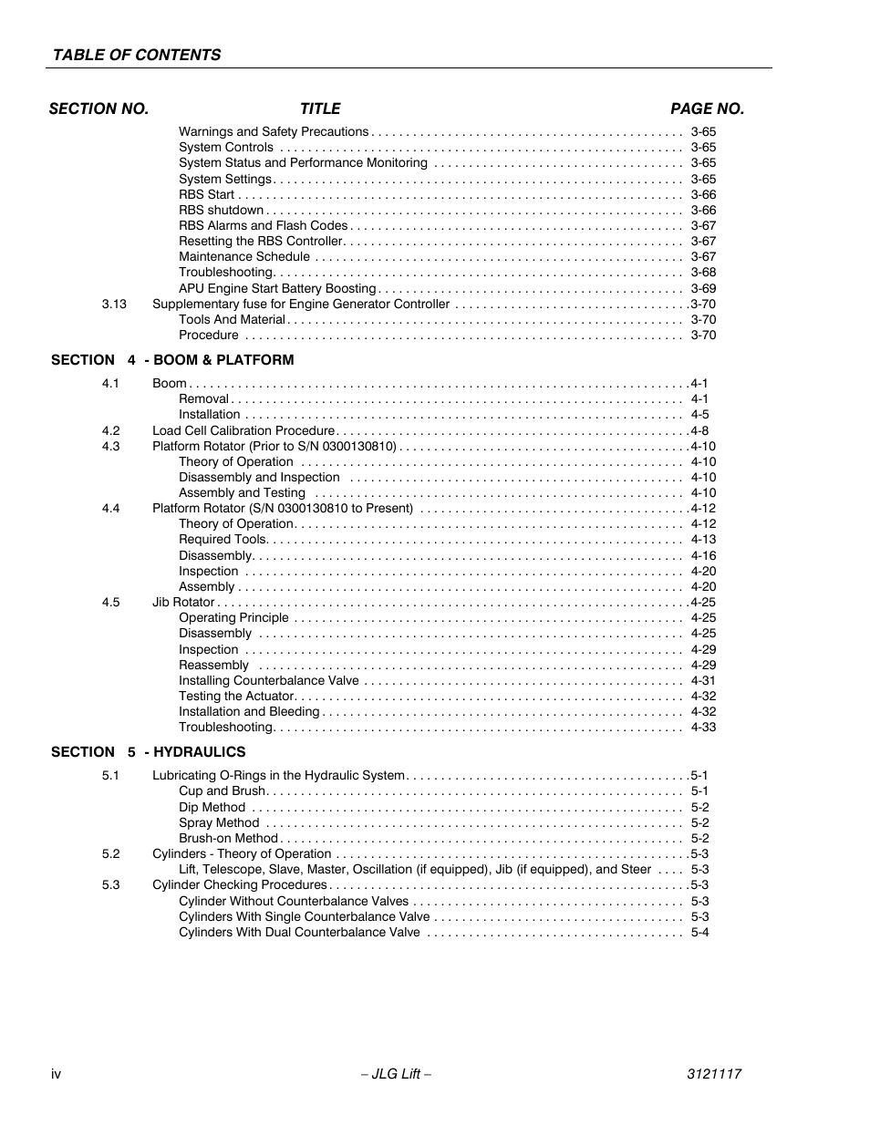 JLG M600 ANSI Service Manual User Manual | Page 8 / 222