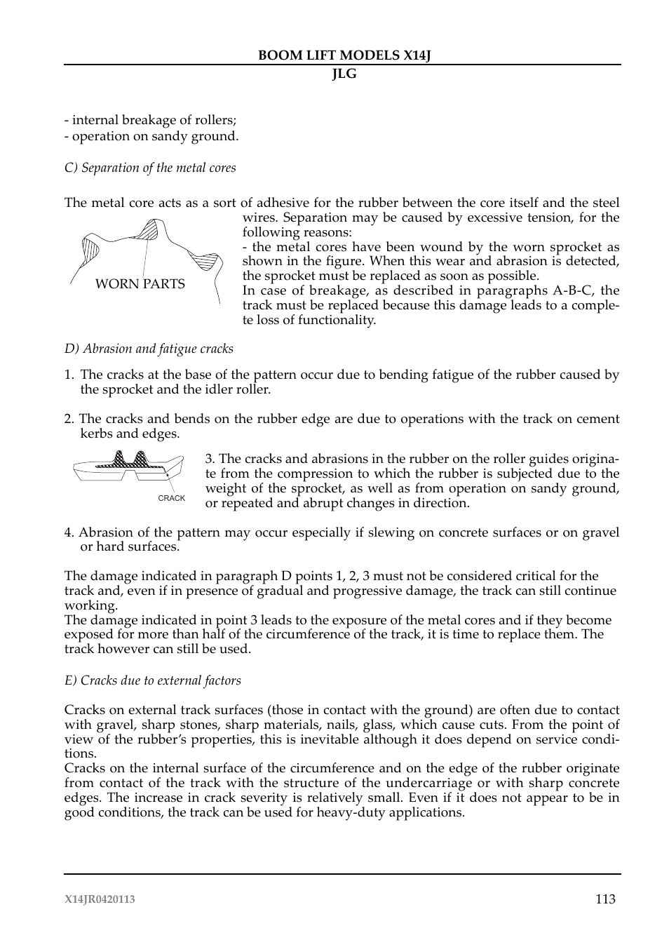 JLG X14J Operator Manual User Manual | Page 117 / 169
