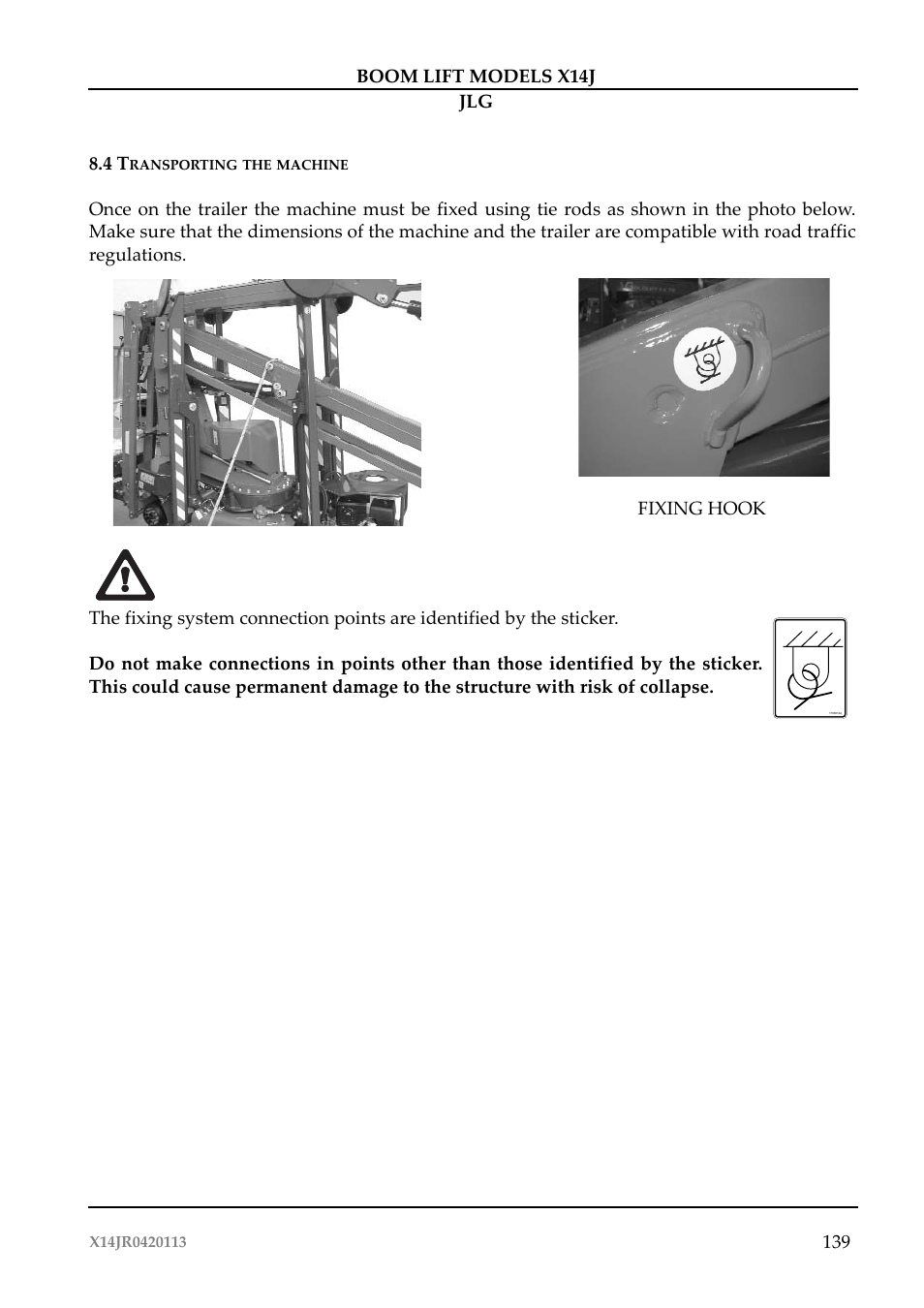JLG X14J Operator Manual User Manual | Page 143 / 169