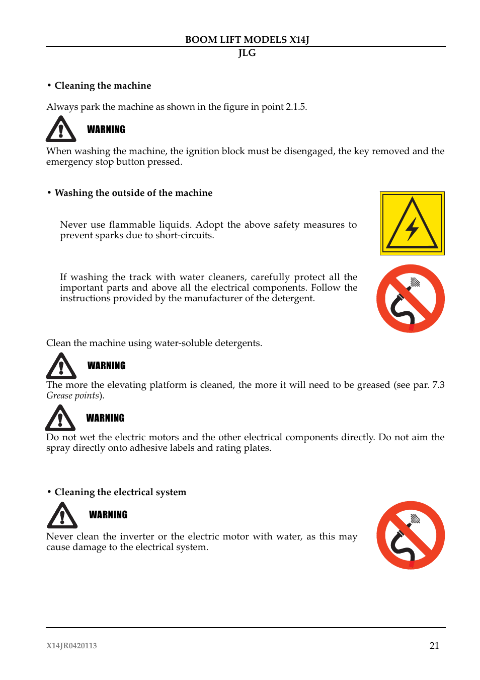 JLG X14J Operator Manual User Manual | Page 25 / 169