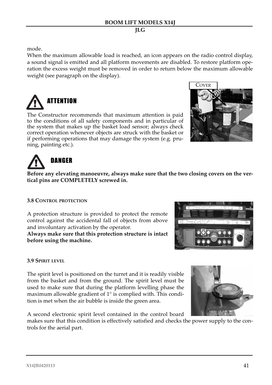 JLG X14J Operator Manual User Manual | Page 45 / 169
