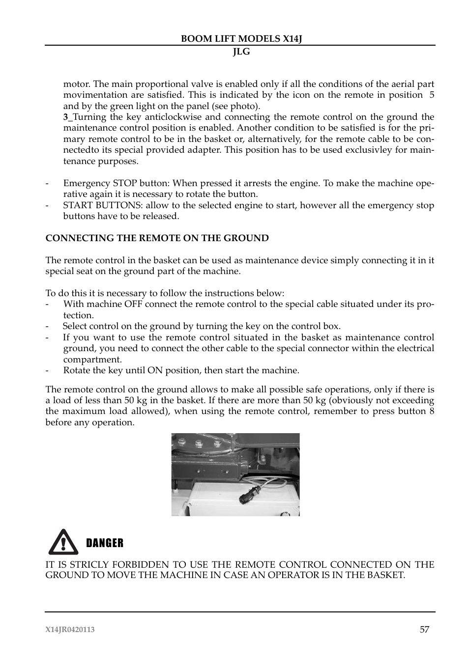 JLG X14J Operator Manual User Manual | Page 61 / 169