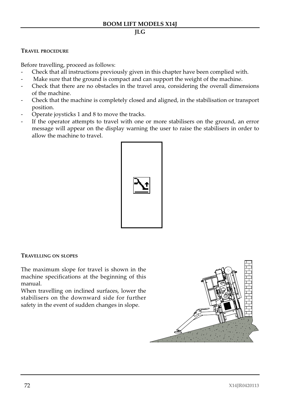 JLG X14J Operator Manual User Manual | Page 76 / 169
