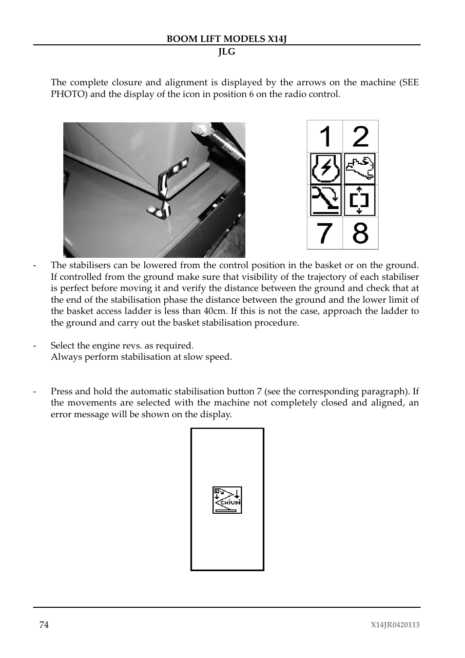 JLG X14J Operator Manual User Manual | Page 78 / 169