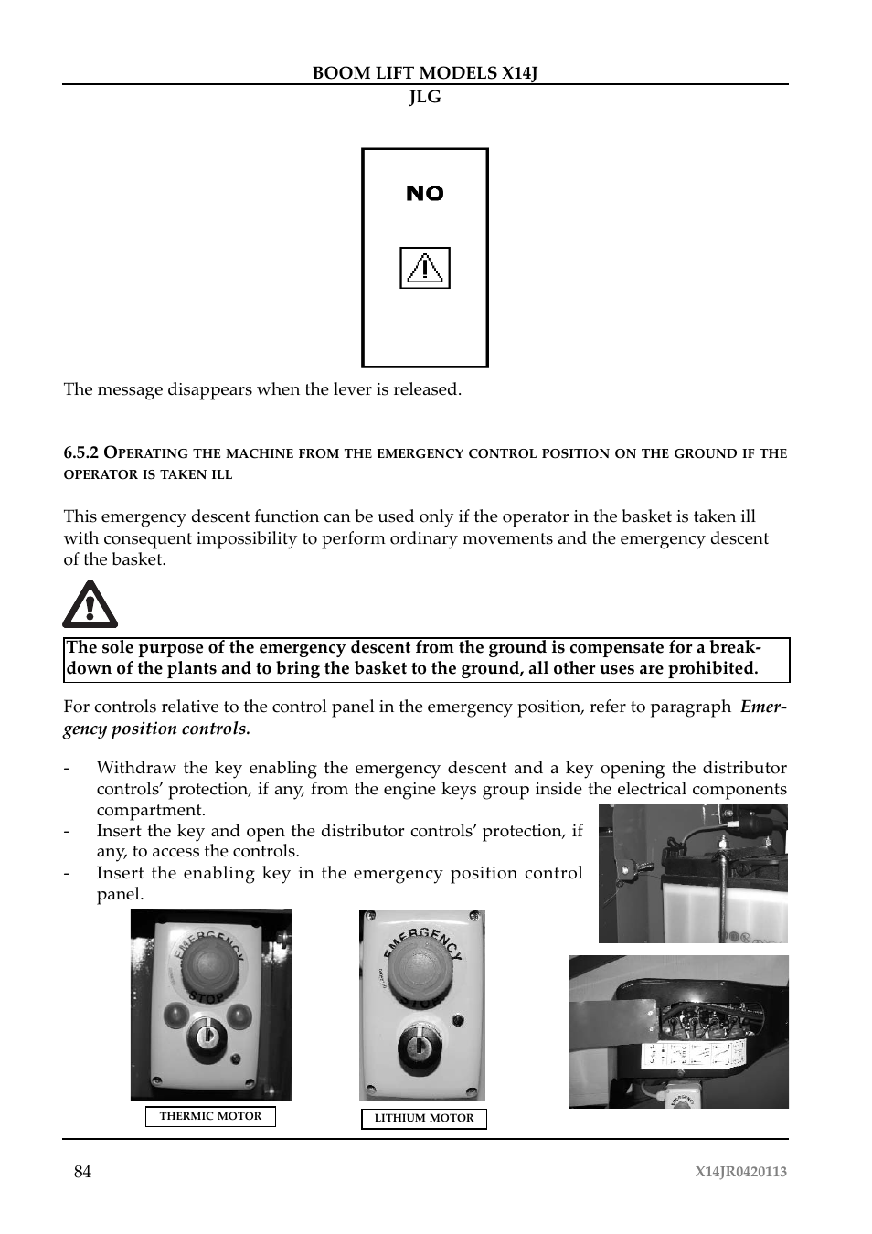 JLG X14J Operator Manual User Manual | Page 88 / 169