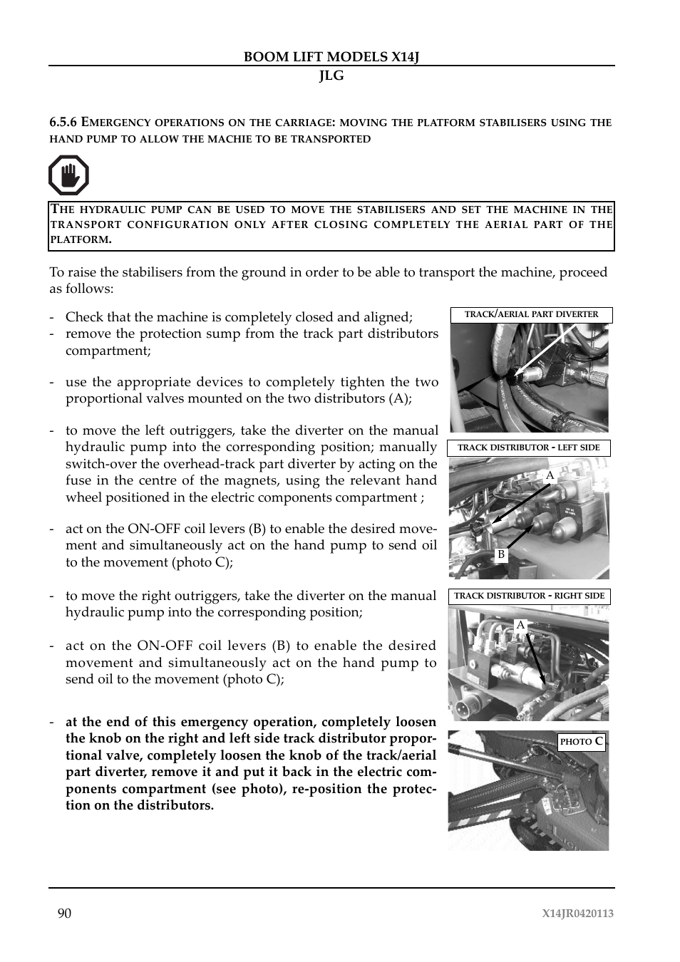 JLG X14J Operator Manual User Manual | Page 94 / 169