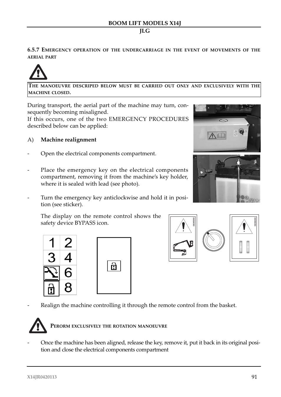 JLG X14J Operator Manual User Manual | Page 95 / 169