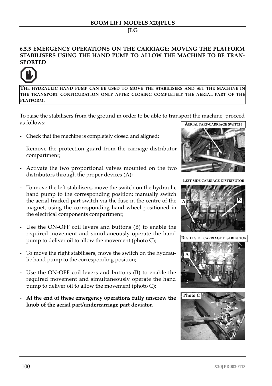 JLG X20J Plus Operator Manual User Manual | Page 104 / 178