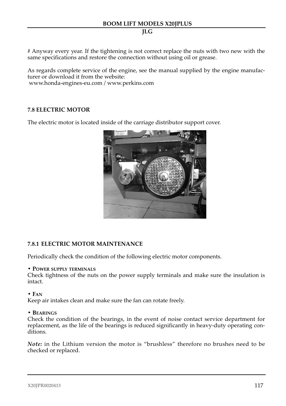 JLG X20J Plus Operator Manual User Manual | Page 121 / 178