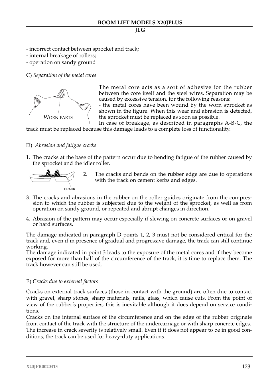 JLG X20J Plus Operator Manual User Manual | Page 127 / 178