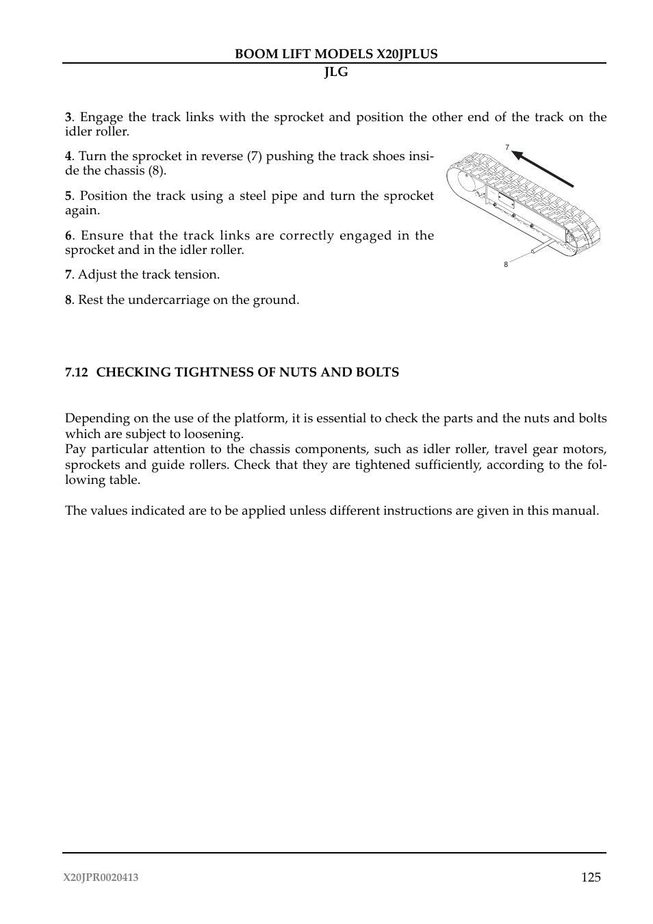 JLG X20J Plus Operator Manual User Manual | Page 129 / 178