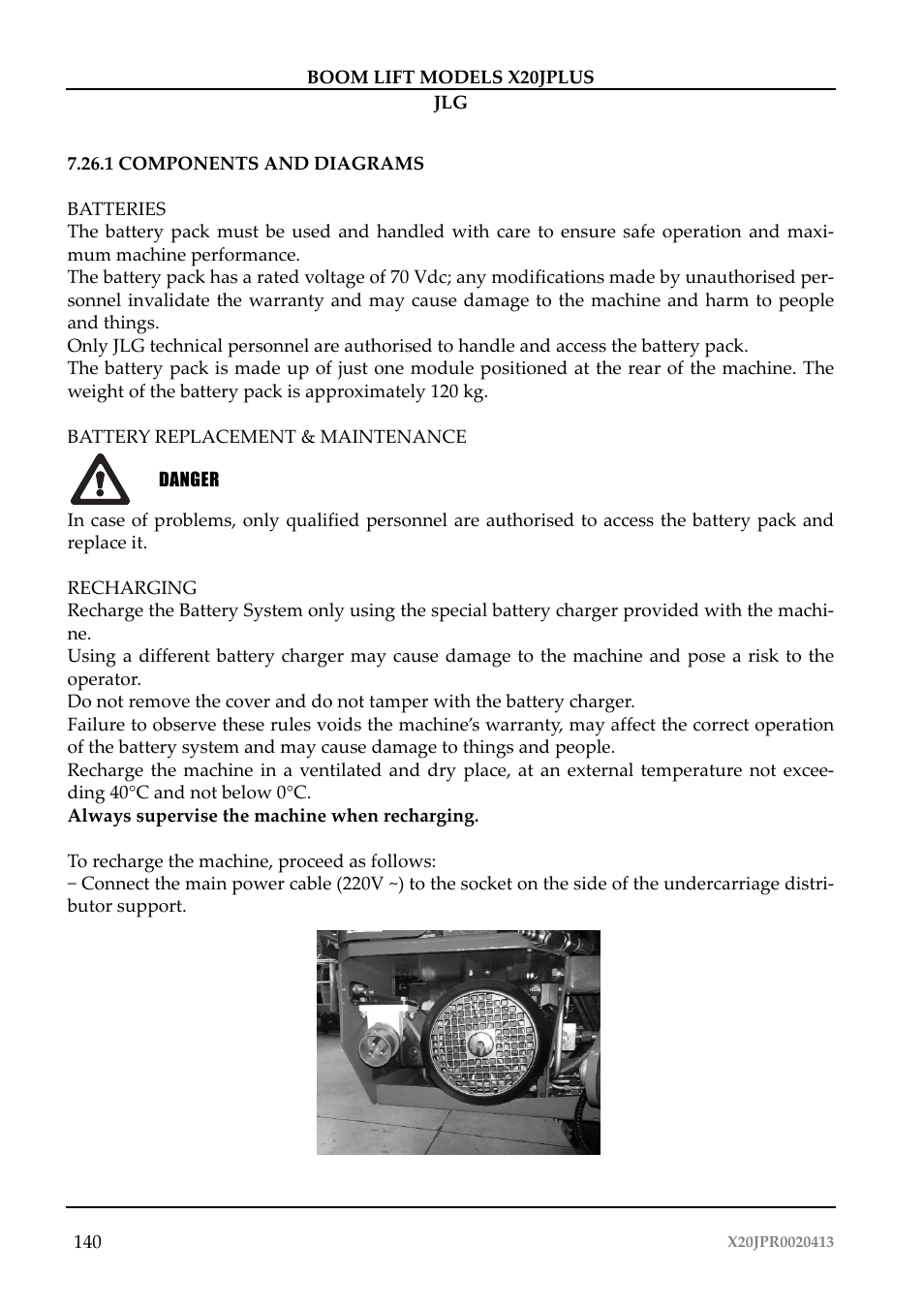 JLG X20J Plus Operator Manual User Manual | Page 144 / 178