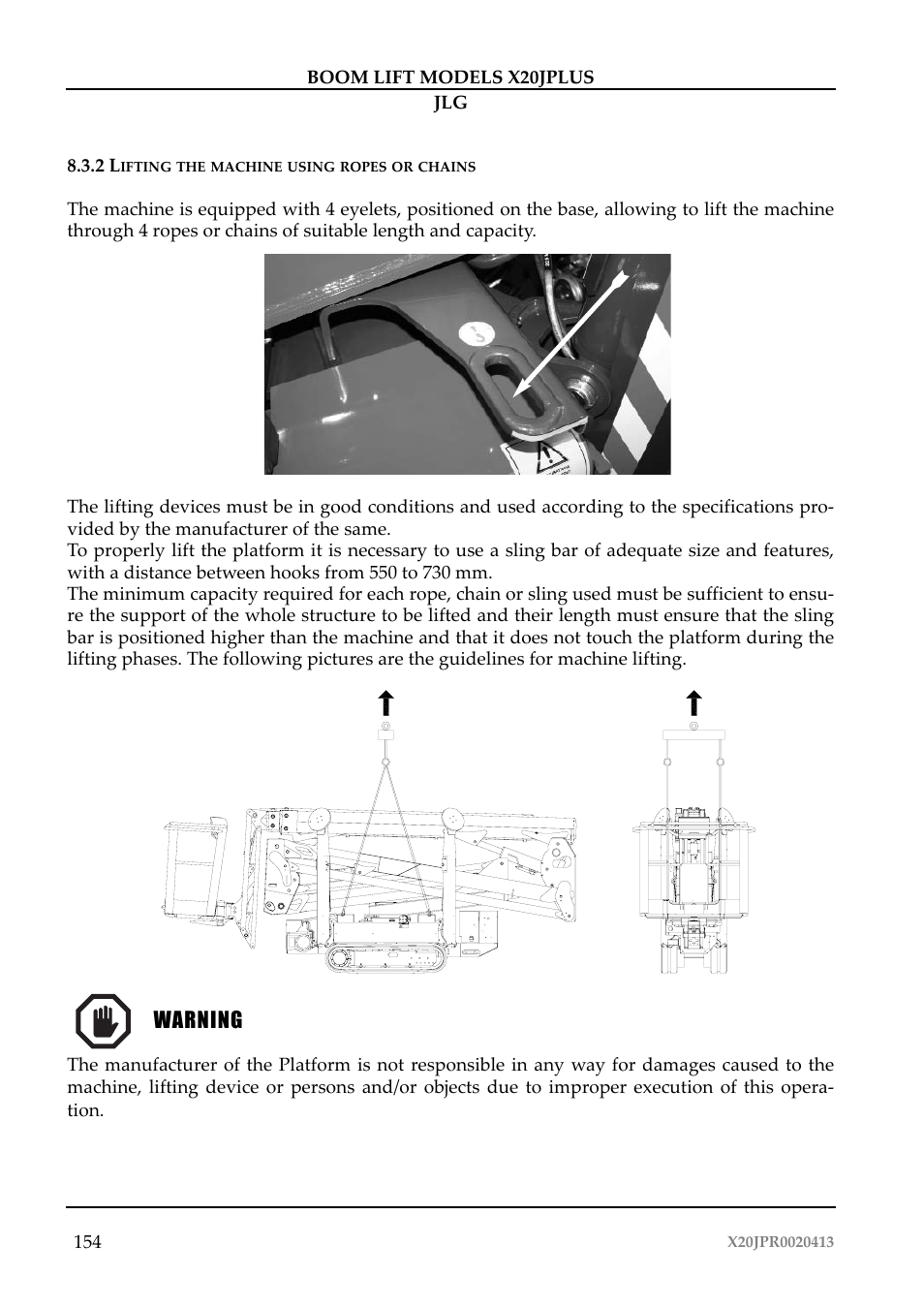 JLG X20J Plus Operator Manual User Manual | Page 158 / 178