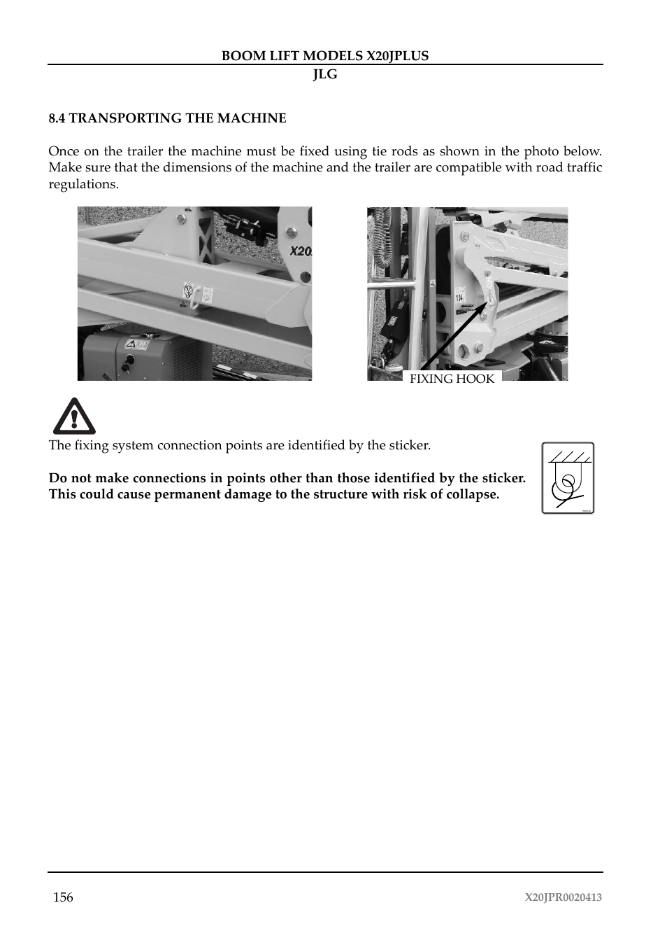 JLG X20J Plus Operator Manual User Manual | Page 160 / 178