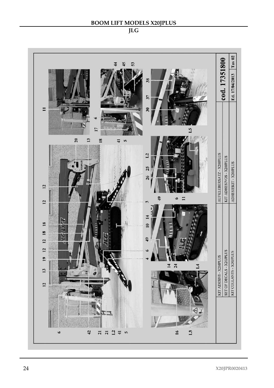 JLG X20J Plus Operator Manual User Manual | Page 28 / 178