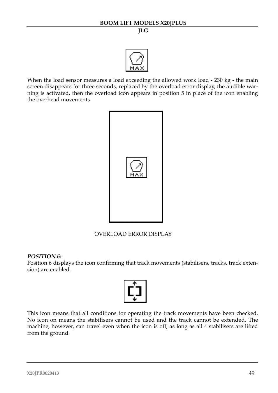 JLG X20J Plus Operator Manual User Manual | Page 53 / 178