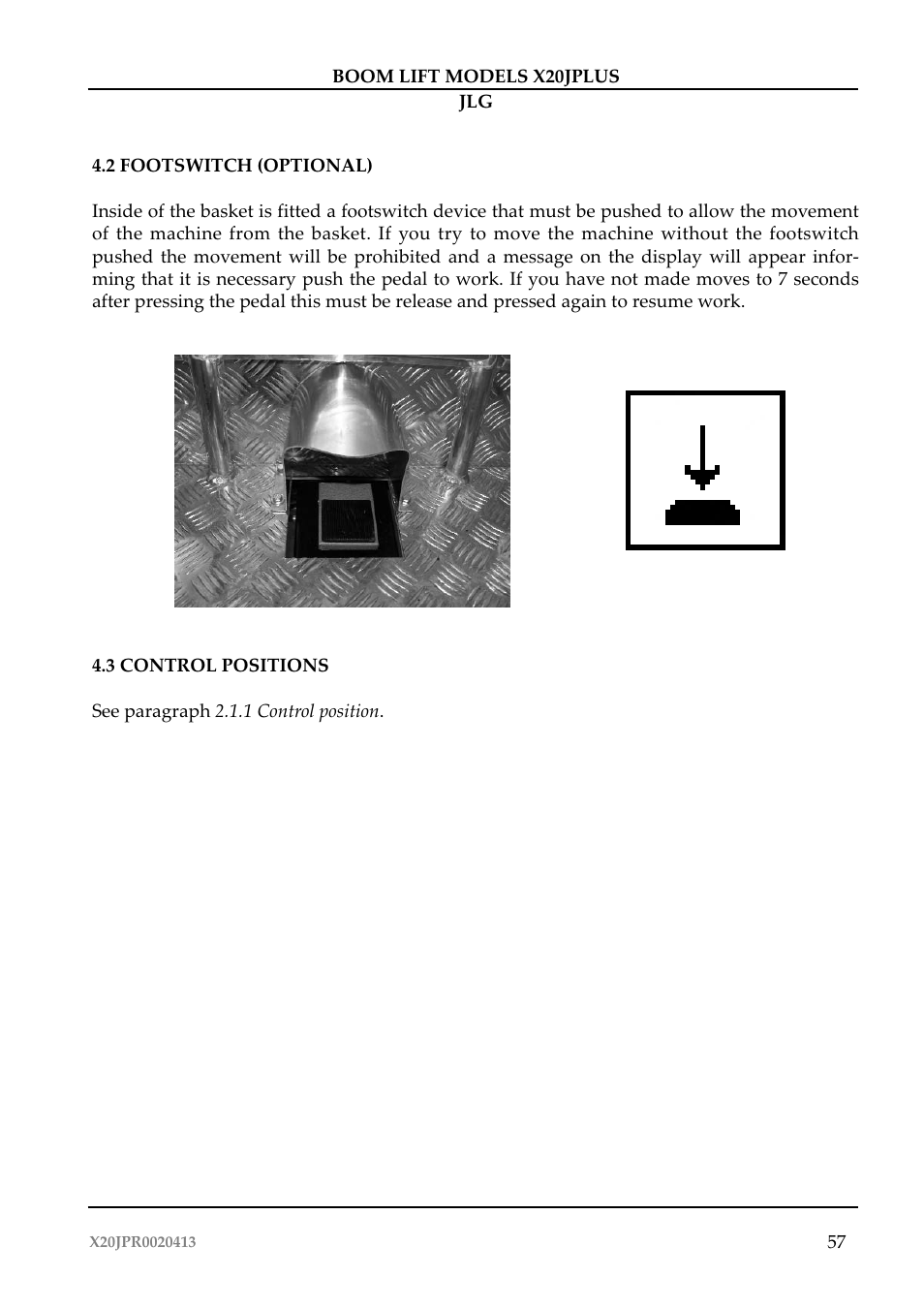 JLG X20J Plus Operator Manual User Manual | Page 61 / 178