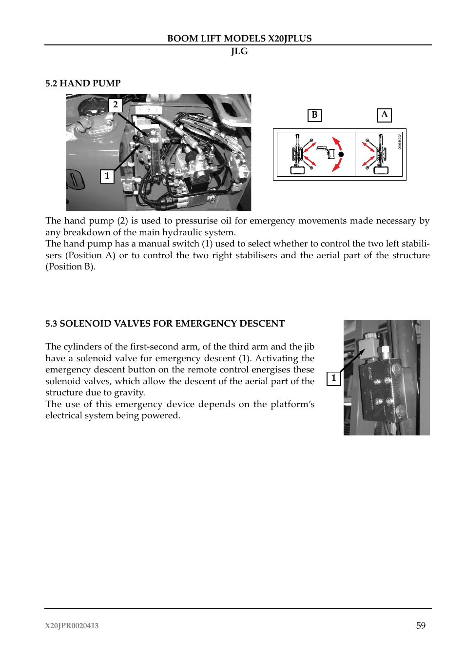 JLG X20J Plus Operator Manual User Manual | Page 63 / 178