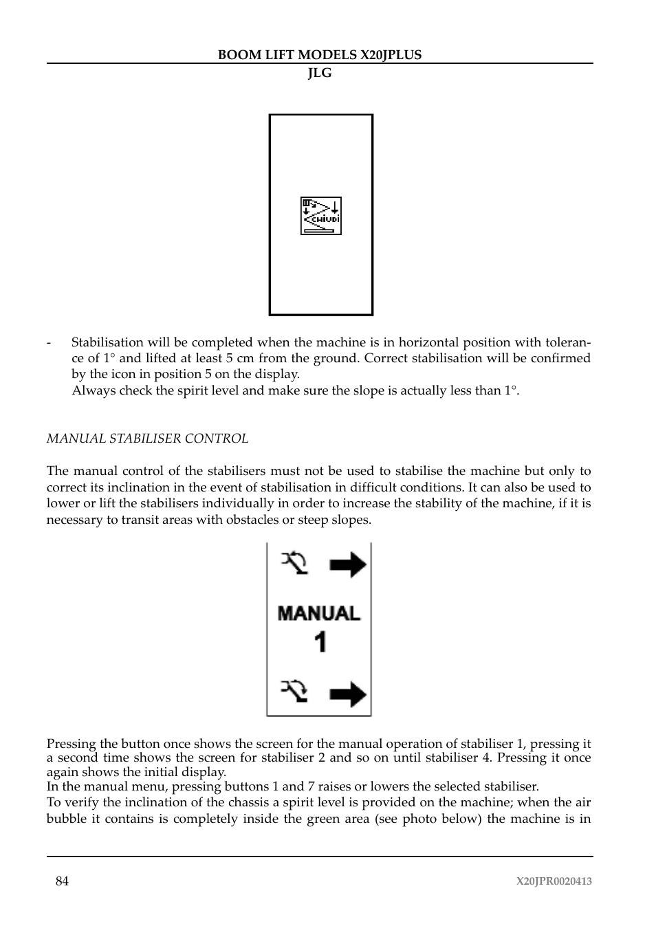 JLG X20J Plus Operator Manual User Manual | Page 88 / 178