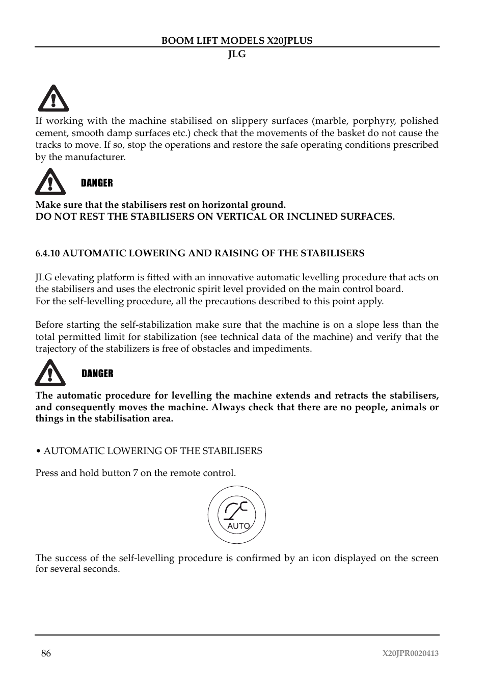 JLG X20J Plus Operator Manual User Manual | Page 90 / 178