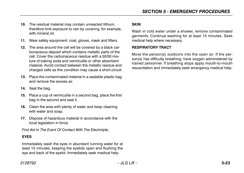 JLG X390AJ Operator Manual User Manual | Page 101 / 138
