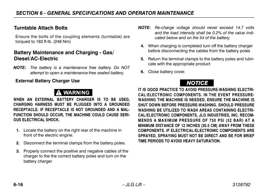 Turntable attach bolts | JLG X390AJ Operator Manual User Manual | Page 118 / 138