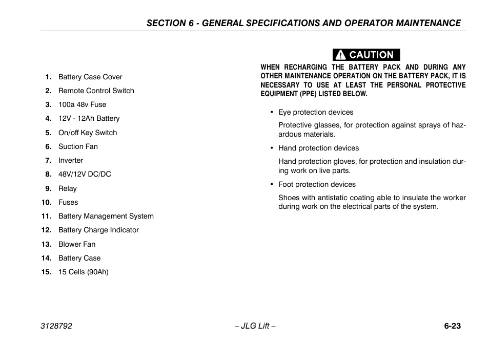 JLG X390AJ Operator Manual User Manual | Page 125 / 138