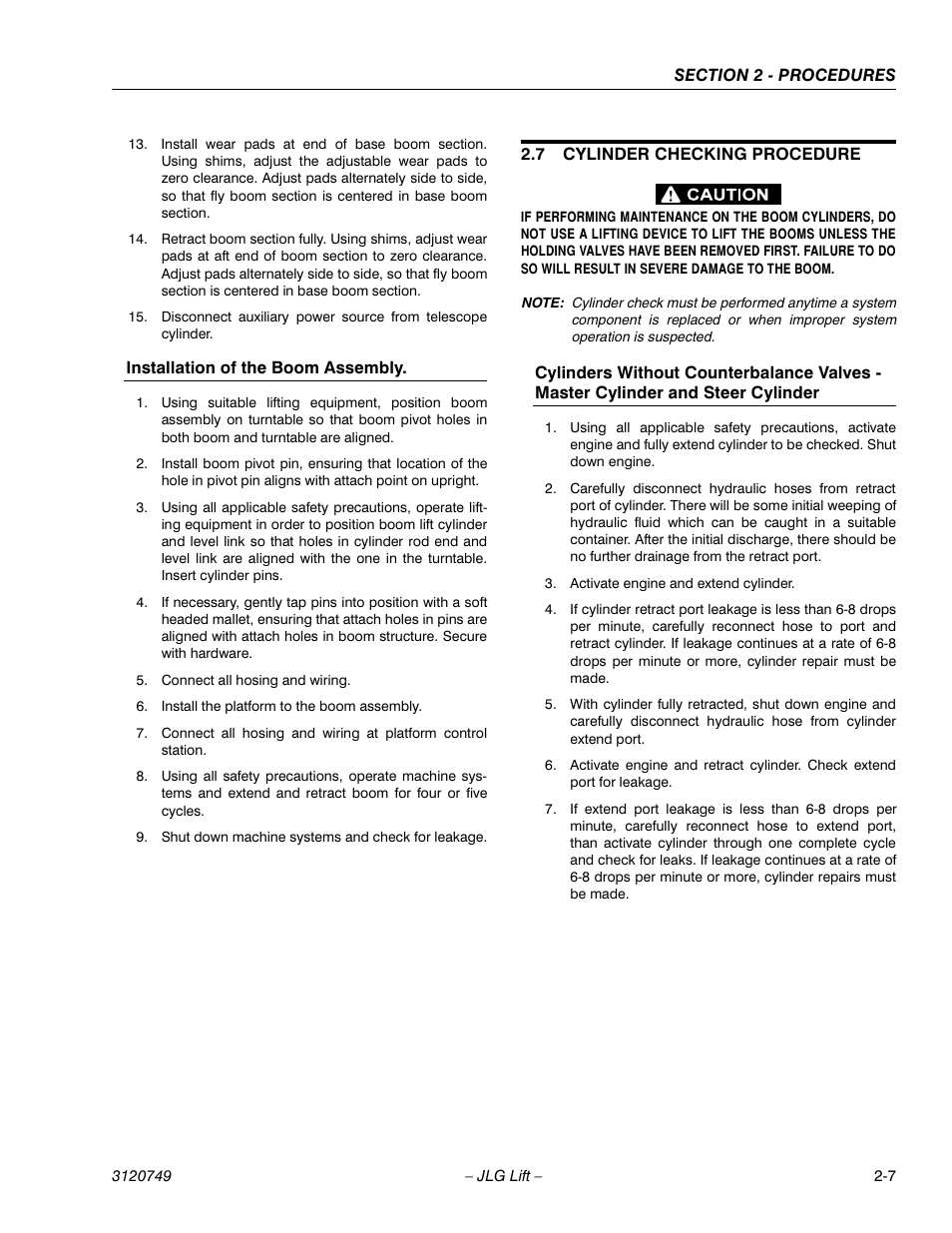 JLG 450AJ ANSI Service Manual User Manual | Page 25 / 152