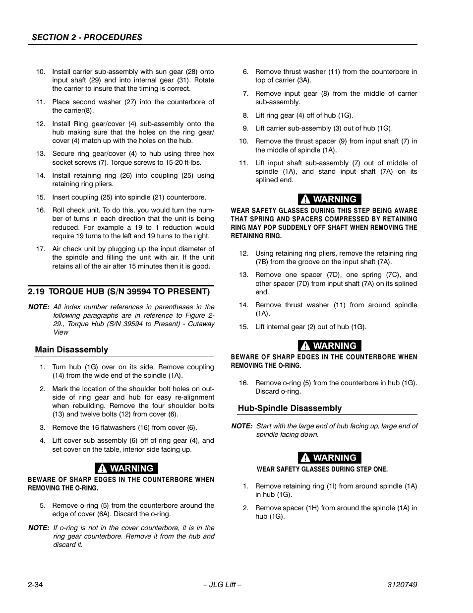 JLG 450AJ ANSI Service Manual User Manual | Page 52 / 152
