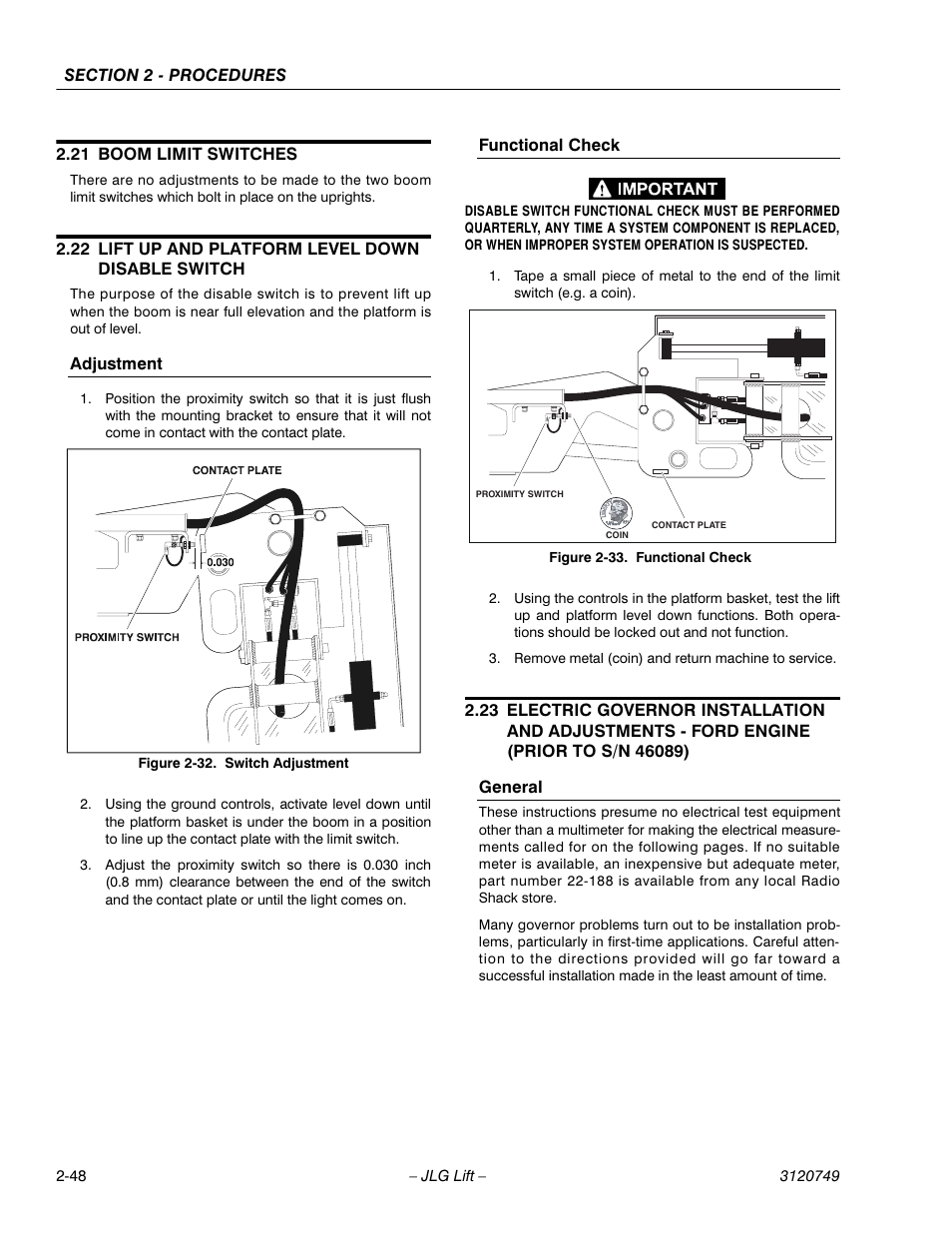 JLG 450AJ ANSI Service Manual User Manual | Page 66 / 152