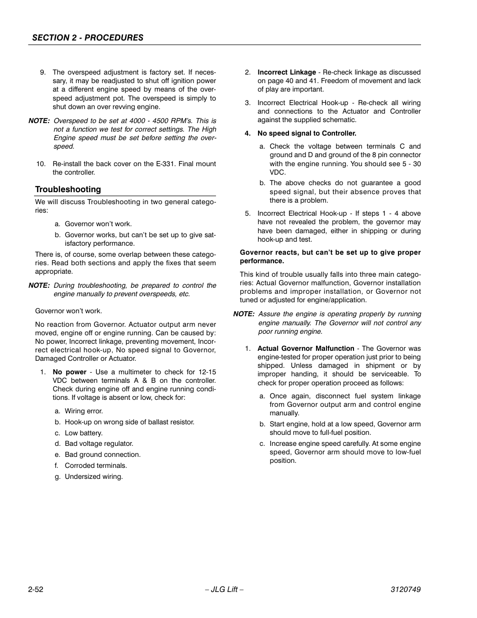 JLG 450AJ ANSI Service Manual User Manual | Page 70 / 152