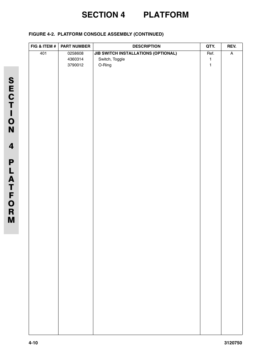 JLG 450AJ ANSI Parts Manual User Manual | Page 154 / 266