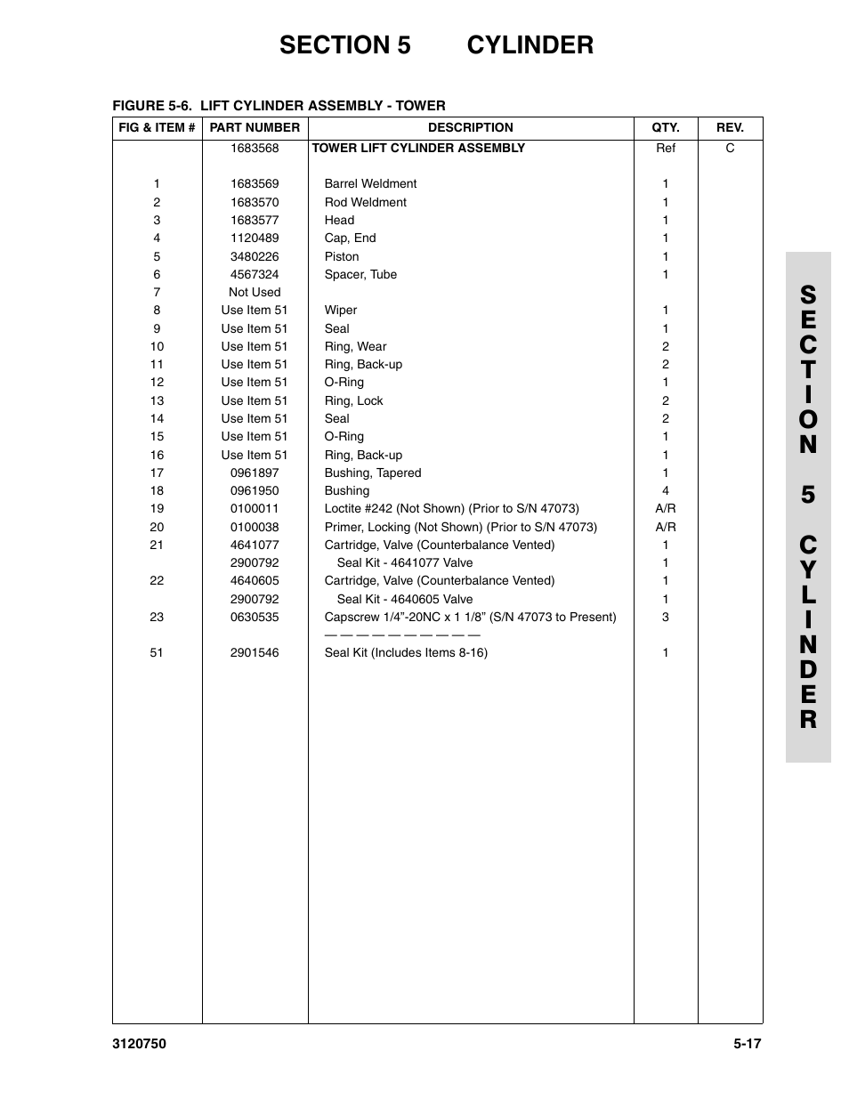 JLG 450AJ ANSI Parts Manual User Manual | Page 191 / 266