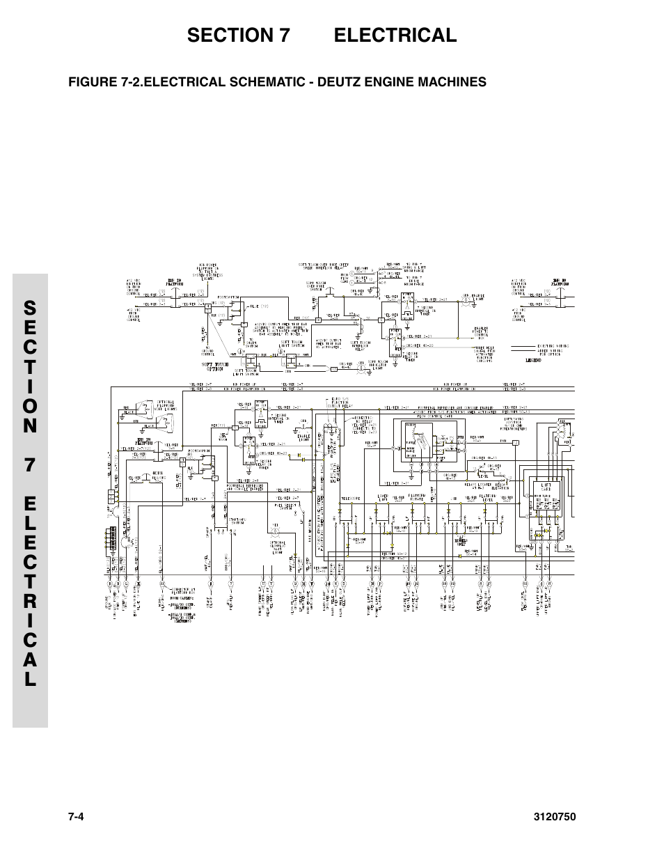 Electrical schematic - deutz engine machines -4 | JLG 450AJ ANSI Parts Manual User Manual | Page 222 / 266