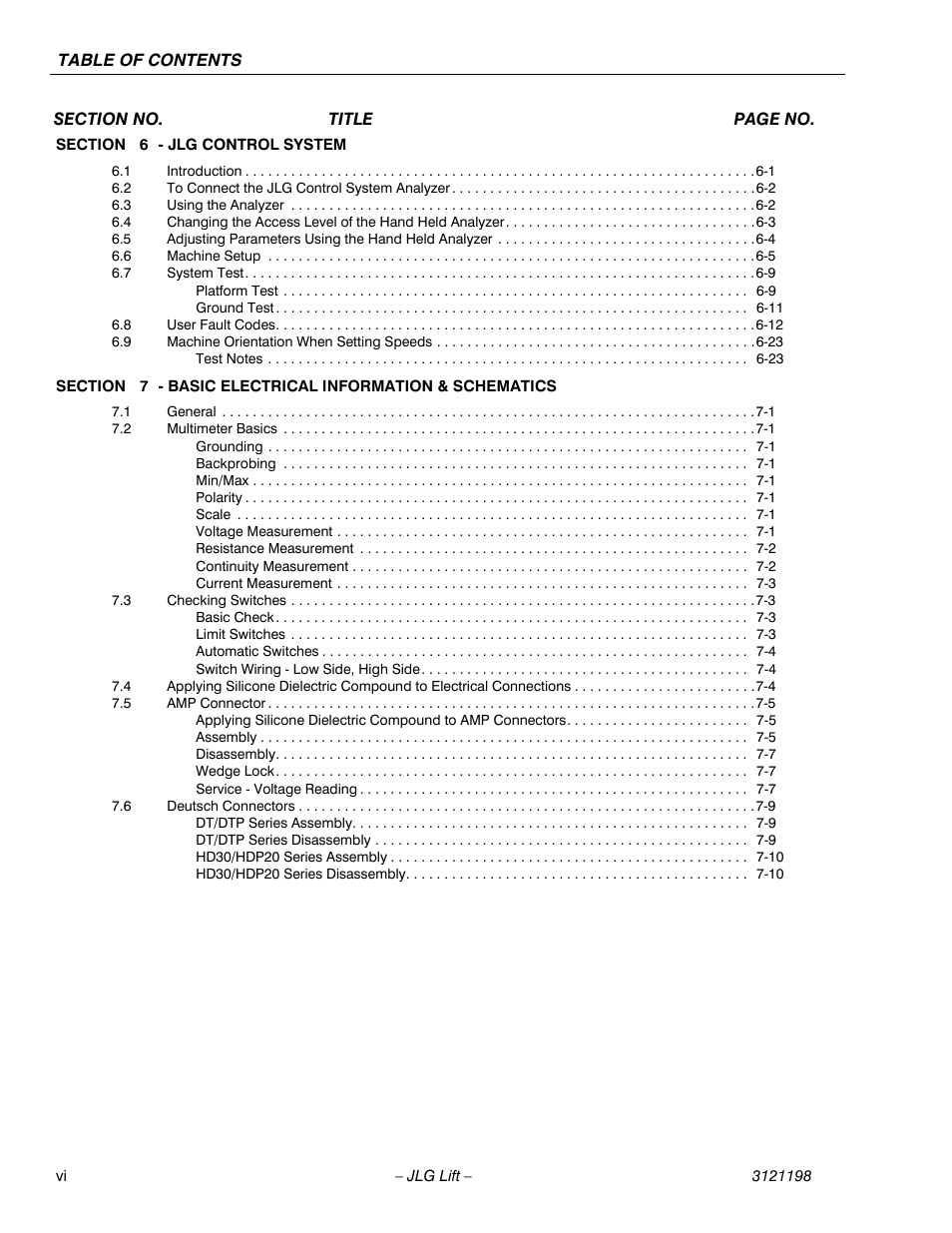 JLG T350 Service Manual User Manual | Page 10 / 230