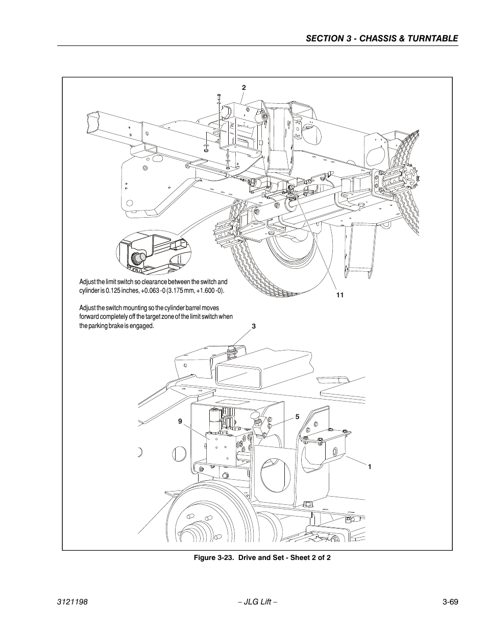 Drive and set - sheet 2 of 2 -70 | JLG T350 Service Manual User Manual | Page 105 / 230