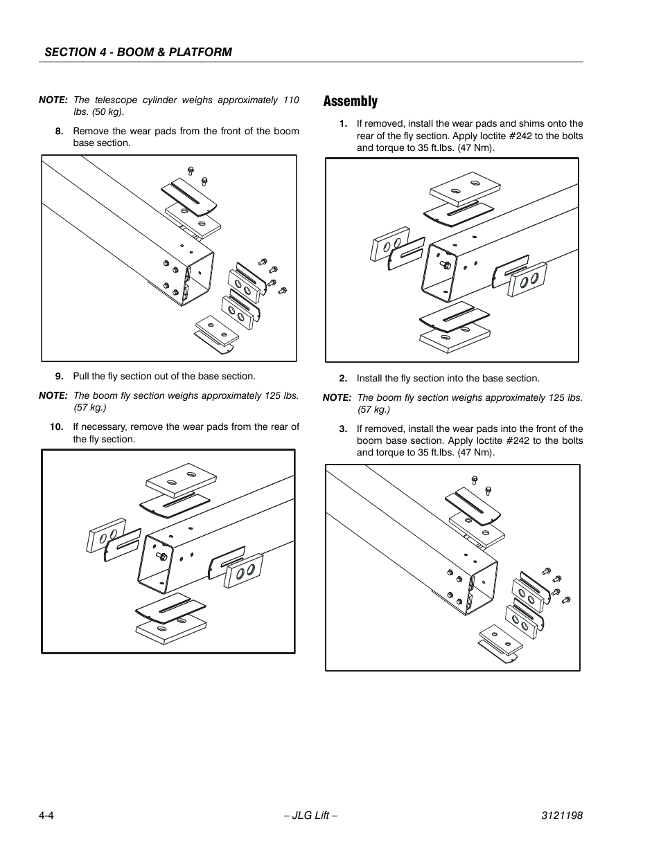 Assembly, Assembly -4 | JLG T350 Service Manual User Manual | Page 136 / 230