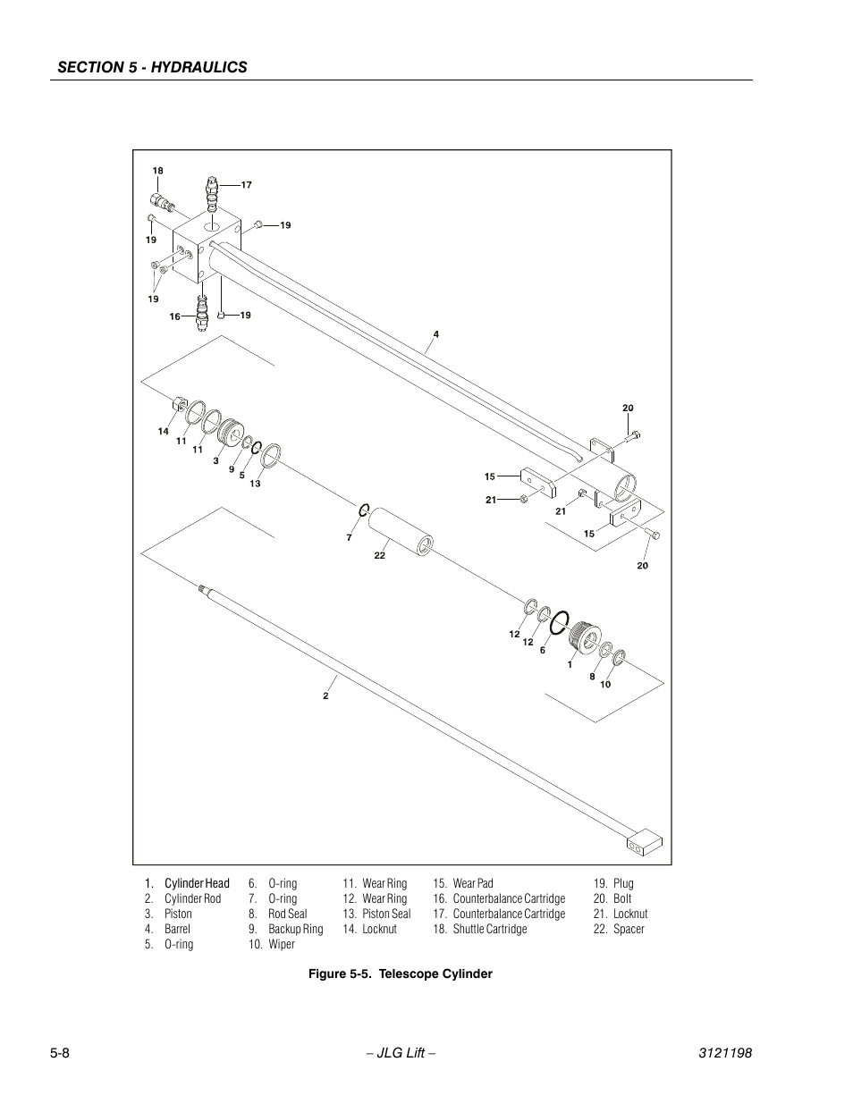 Telescope cylinder -8 | JLG T350 Service Manual User Manual | Page 150 / 230