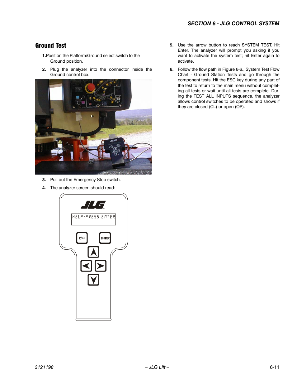 Ground test, Ground test -11 | JLG T350 Service Manual User Manual | Page 171 / 230