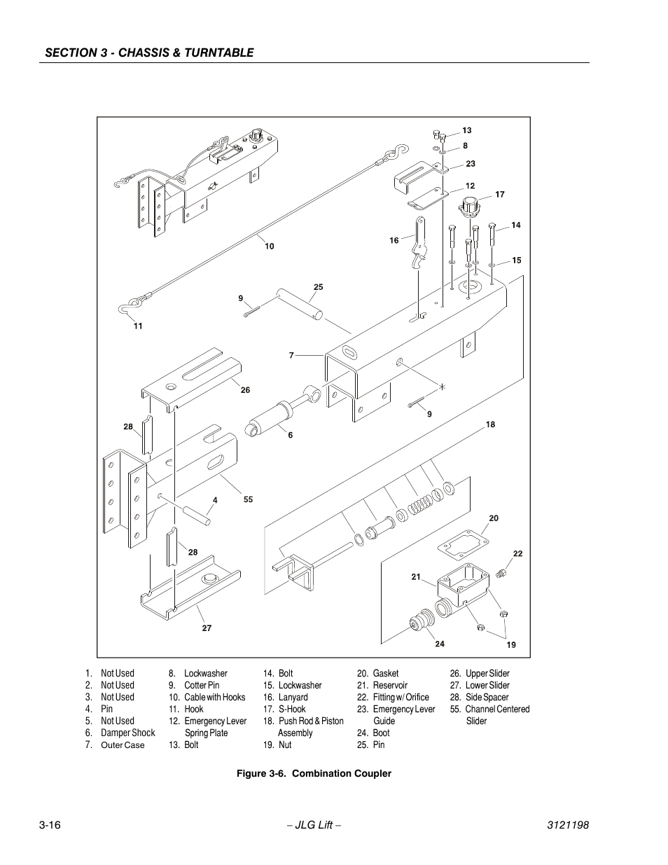 Combination coupler -16 | JLG T350 Service Manual User Manual | Page 52 / 230