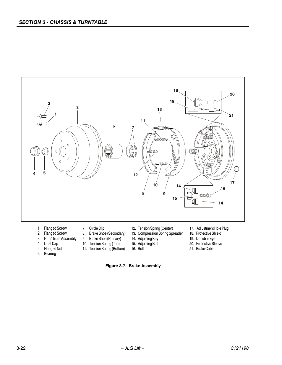 Brake assembly -22 | JLG T350 Service Manual User Manual | Page 58 / 230