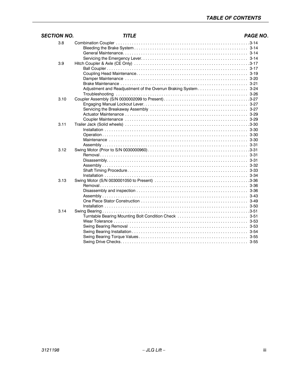 JLG T350 Service Manual User Manual | Page 7 / 230