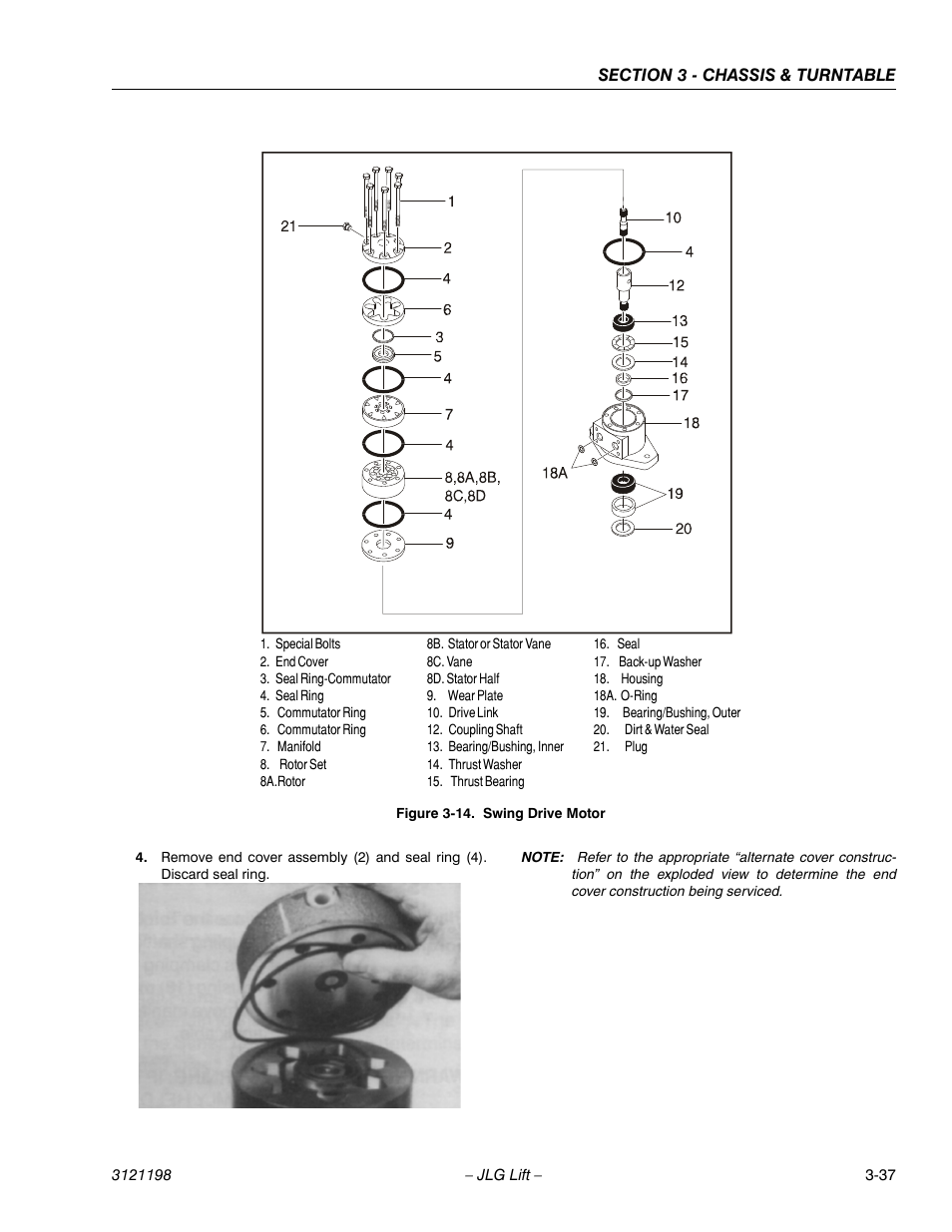 Swing drive motor -37 | JLG T350 Service Manual User Manual | Page 73 / 230