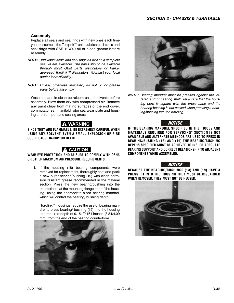 Assembly, Assembly -43 | JLG T350 Service Manual User Manual | Page 79 / 230