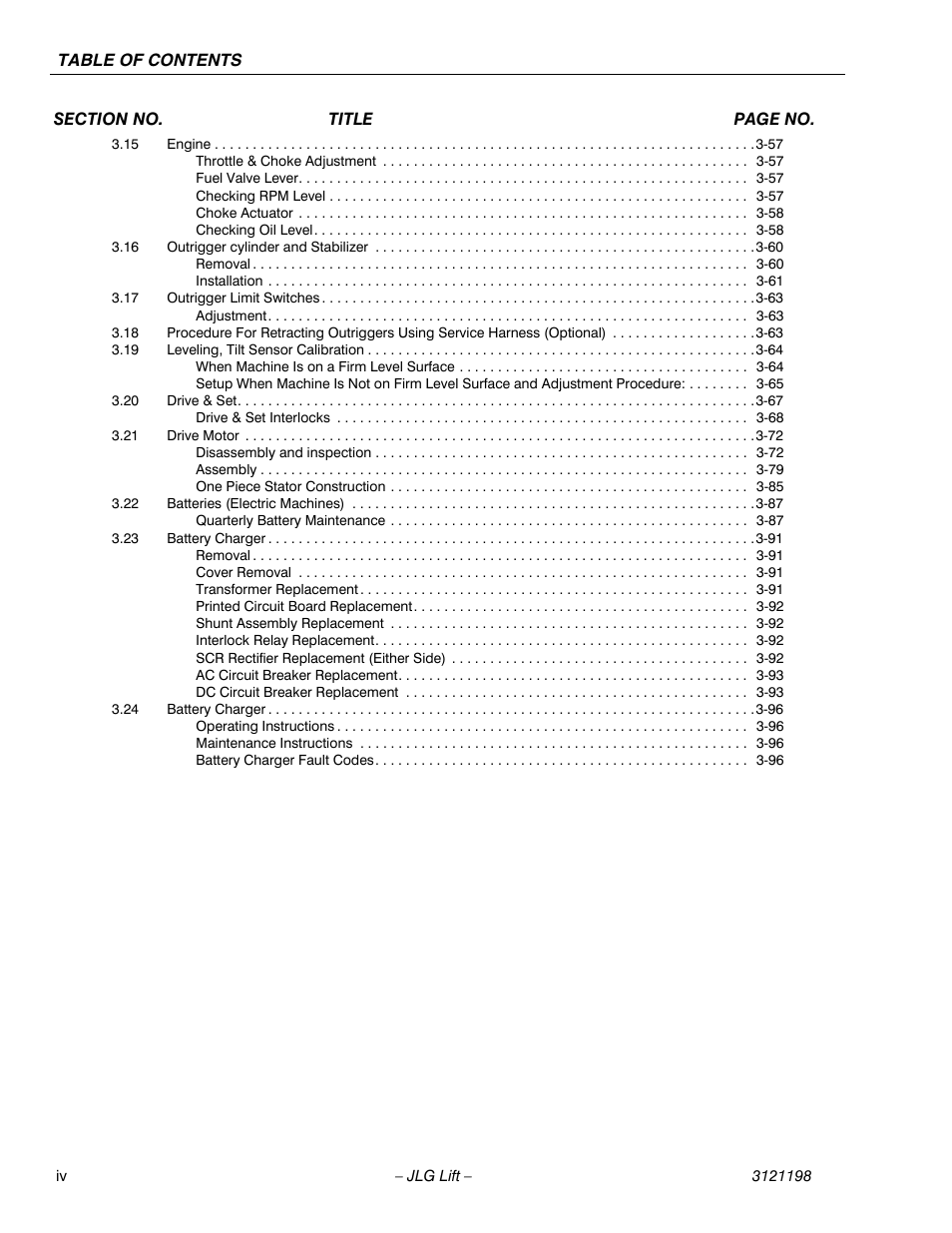 JLG T350 Service Manual User Manual | Page 8 / 230