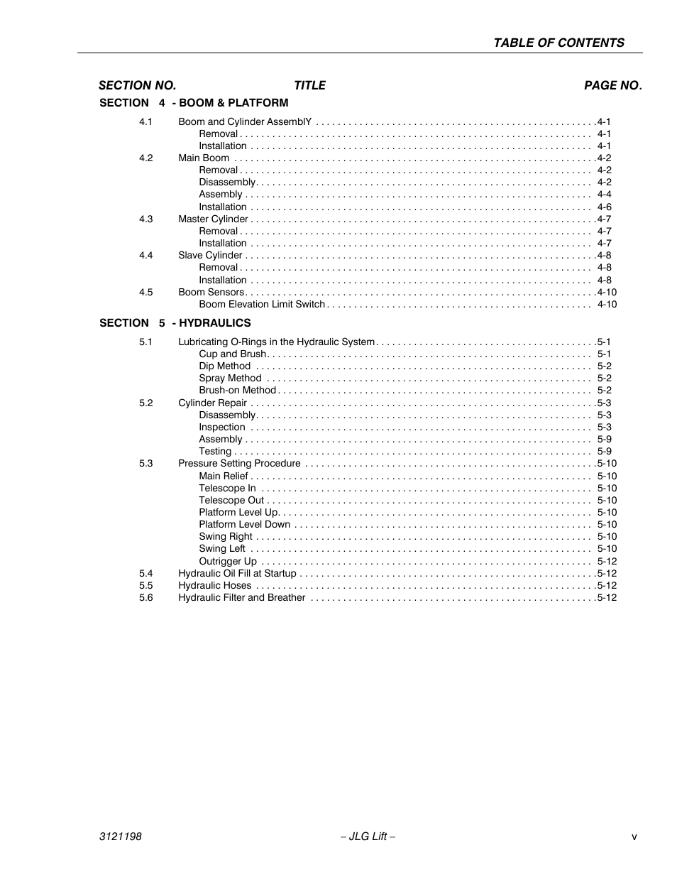 JLG T350 Service Manual User Manual | Page 9 / 230
